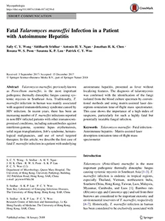 Fatal Talaromyces Marneffei Infection in a Patient with Autoimmune Hepatitis