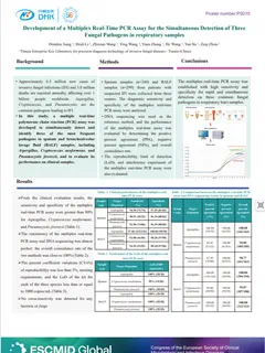 Development of a Multiplex Real-Time PCR Assay for the Simultaneous Detection of Three Fungal Pathogens in Respiratory Samples
